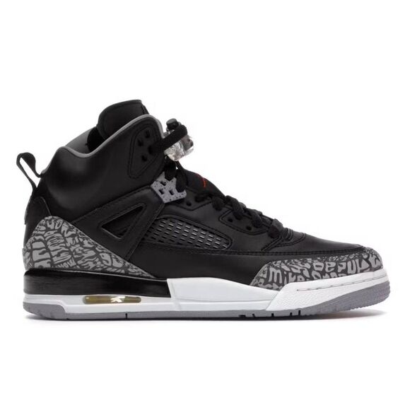 NIKE Air Jordan Spizike 'Black Cement' GS Sneakers Size 8